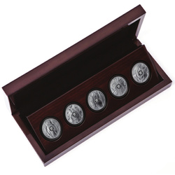  Zestaw Big Five II: 5 x 1 uncja Srebra 2021-2023 Proof