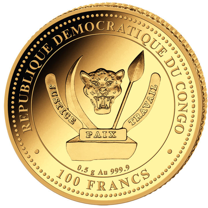 Congo: Prehistoric Life - Stegosaurus 0.5 grama Złota 2023 Proof