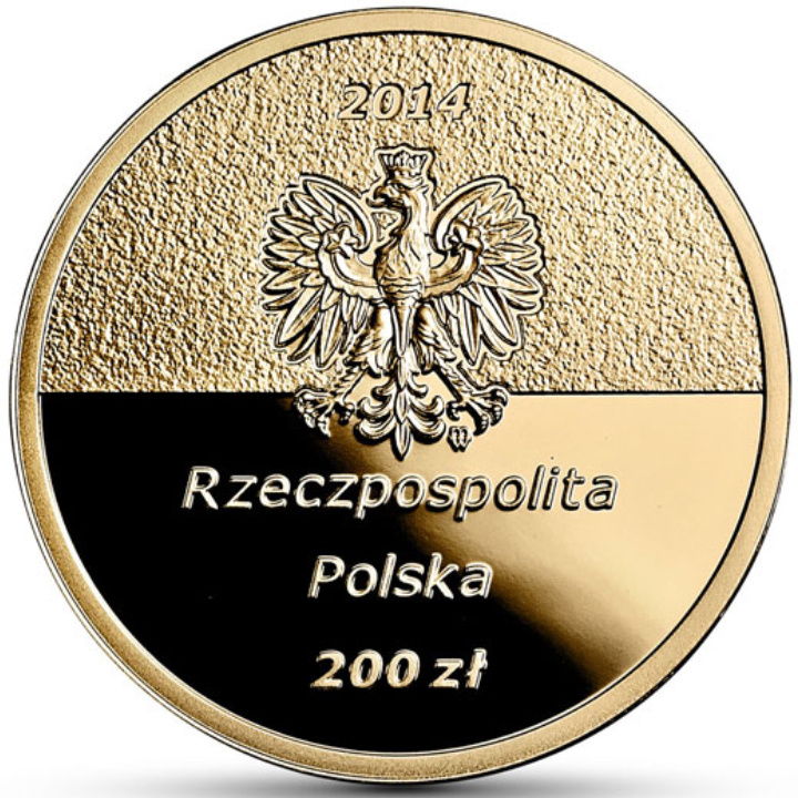 100. výročí narození Jana Karského 200 PLN Zlato 2014 Proof