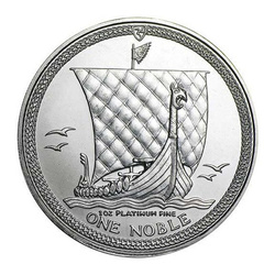 Isola di Man Noble 1 oncia di platino Diversi anni