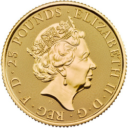 Royal Mint Lunar : Année du rat 1/4 once d'or 2020