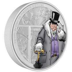 Niue: DC Villains - El Pingüino coloreado 3 oz Plata 2023 Proof