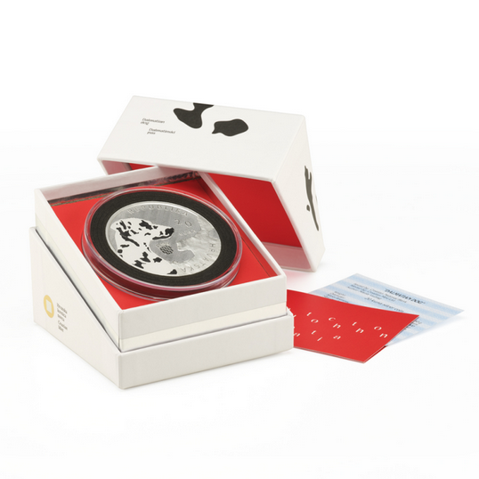 Croazia: Dalmatian Dog colorato 5 once d'argento 2021