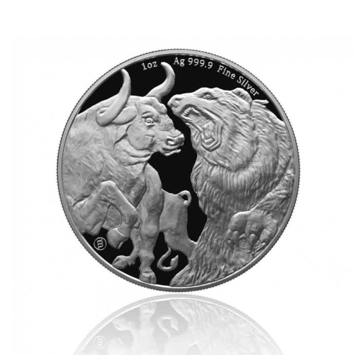 Czad: Bull & Bear 1 uncja Srebra 2023