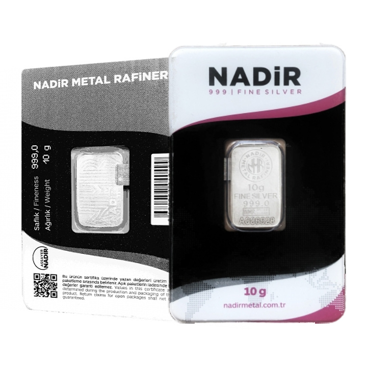 Lingotin d’argent 10 g Nadir