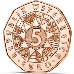 Moneta di Capodanno - Lucky Leap 5 Euro rame 2024