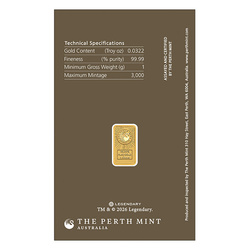 Lingou de aur The Perth Mint Dune colorat 1 g 2026