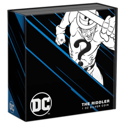 Niue: DC Villains - The Riddler coloreado 1 oz Plata 2023 Proof