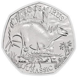Dinosauri: Esemplari iconici - Stegosauro 50p Rame-nichel 2024