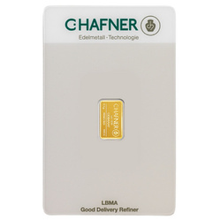 Lingou de aur 0,5 g C Hafner