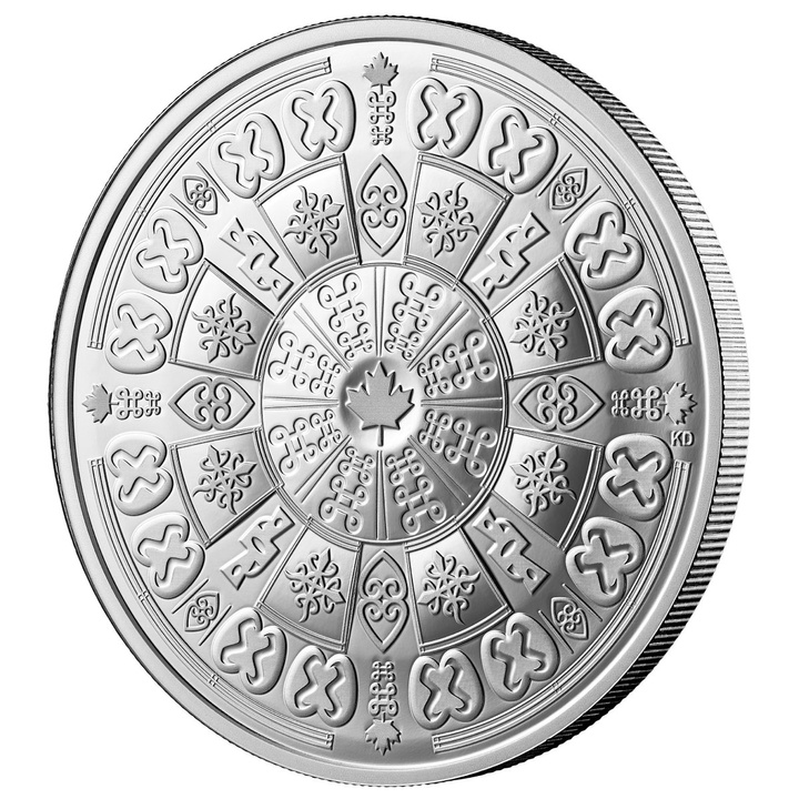 Kanada: Würdigung der Black History – Adinkra-Symbole, 1 Unze Silber, 2026, Proof