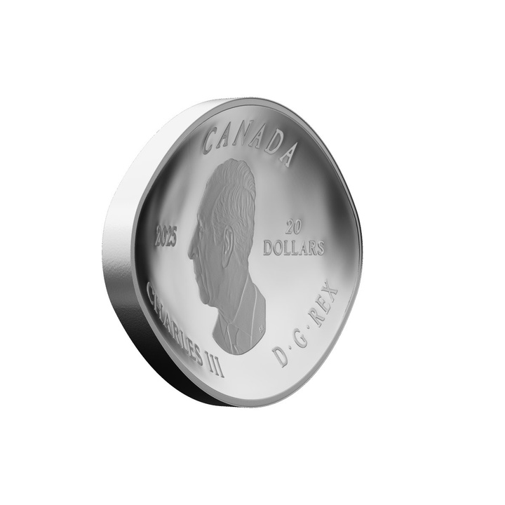 Canada: Dinosaur Eye 1 oz Silver 2025 Proof Shaped Coin
