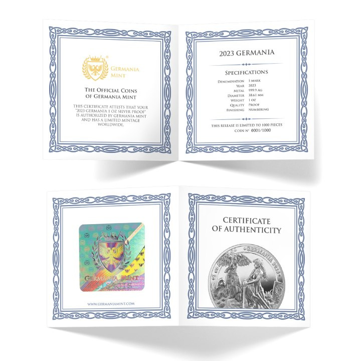 Germania 1 uncia ezüst 2023 Proof
