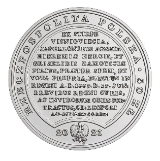 Schätze von Stanisław August - 50 PLN Michał Korybut Wiśniowiecki Silber Coin