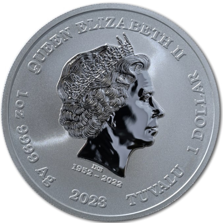 Tuvalu: Dioses del Olimpo - Artemisa 1 oz Plata 2023