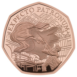 Harry Potter: The Patronus 50p Gold 2025 Proof
