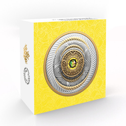 Canada: Dancing Ammolite - Elements of Nature "Air" pozłacany $20 Srebro 2024 Proof