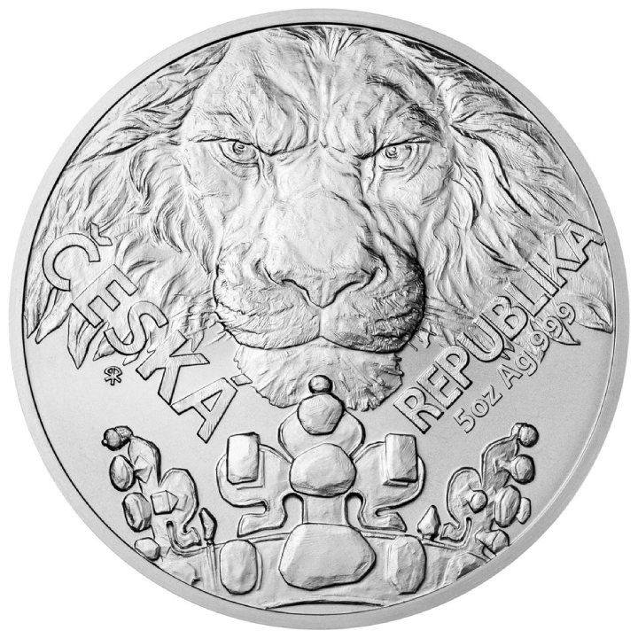 Niue: Czech Lion 5 oz Silver 2023