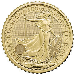 Złota Moneta Britannia 1/10 uncji Złota 2027