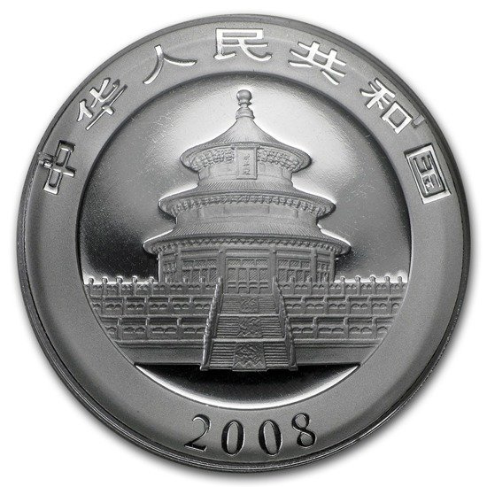 China Panda 1 oz Silber 2008
