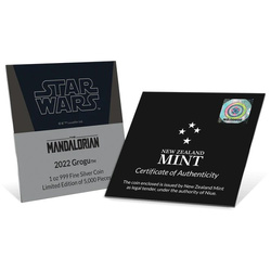 Niue : Star Wars The Mandalorian – Grogu 1 once d'argent 2022 Proof