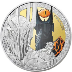Silbermünze Lord of the Rings: Sauron and Mordor koloriert 1 Unze Silber 2026