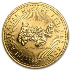Australian Nugget 1 oz Oro 1987