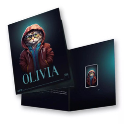 The Holy Land Mint - Human Cats - Olivia coloreada 1 onza Plata 2025