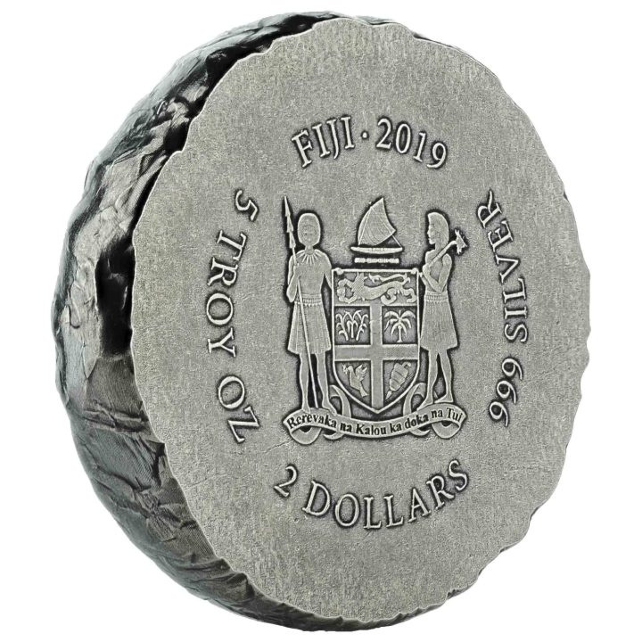 Fiyi: Guerreros de Terracota 5 oz Plata 2019 Antiqued Coin