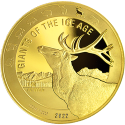 Ghana: Giants of the Ice Age - Renifer 1 uncja Złota 2022