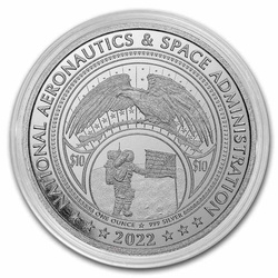 NASA Mesa Grande - Retro Worm Logo 1 oz Silver 2022