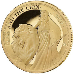 St Helena: Una and the Lion 1/4 uncji Złota 2020 Proof