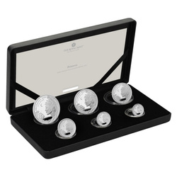 Ensemble de 6 pièces Britannia Argent 2024 Proof