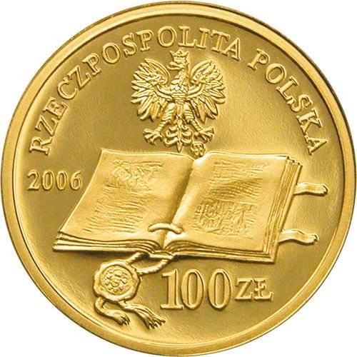 A Łask-statútum 500. évfordulója 500 zł arany 2006 Proof