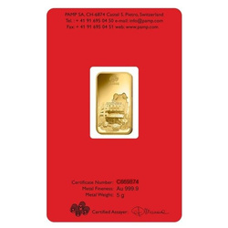 5 Gram Bar Gold Lunar Year of the Pig