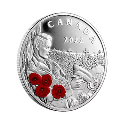 Canadá: Día del Recuerdo coloreado 1 oz Plata 2022 Proof