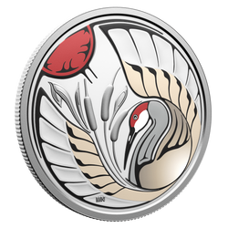 Srebrna Moneta Canada: Clan Animals - Sandhill Crane kolorowany $15 Srebro 2026 Proof
