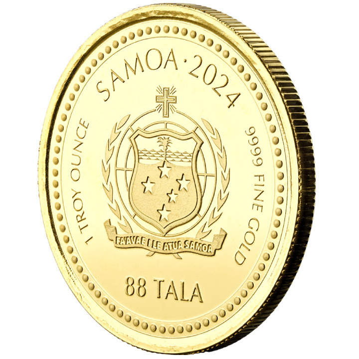 Samoa: Year of the Dragon 1 uncja Złota 2024 Proof