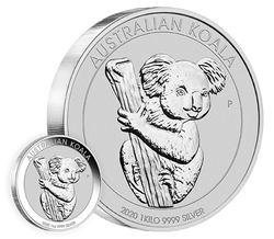Koala 1000 grammes d'argent 2020