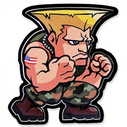 Street Fighter: Mini Fighter Guile de color 1 oz Plata 2022 Proof