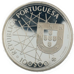 Portugal: Set of 4 "Descobrimentos - The Conquest of the Atlantic" Silver Coins 1990 Proof