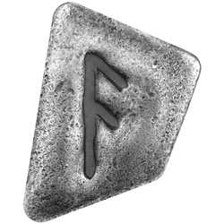 Germania Mint Bar: Rúnák - Ansuz színes 1 uncia ezüst antik felület