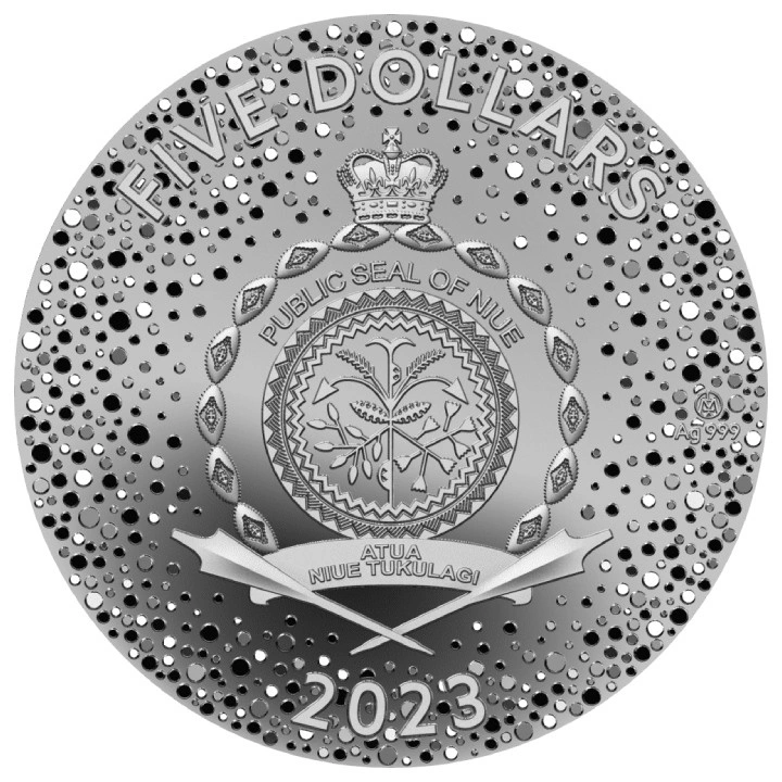 Niue: The Black Water Rabbit $5 Silber 2023 Prooflike