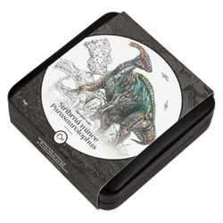 Niue: Prehistoric World - Parasaurolophus colorato $1 Argento 2023 Proof