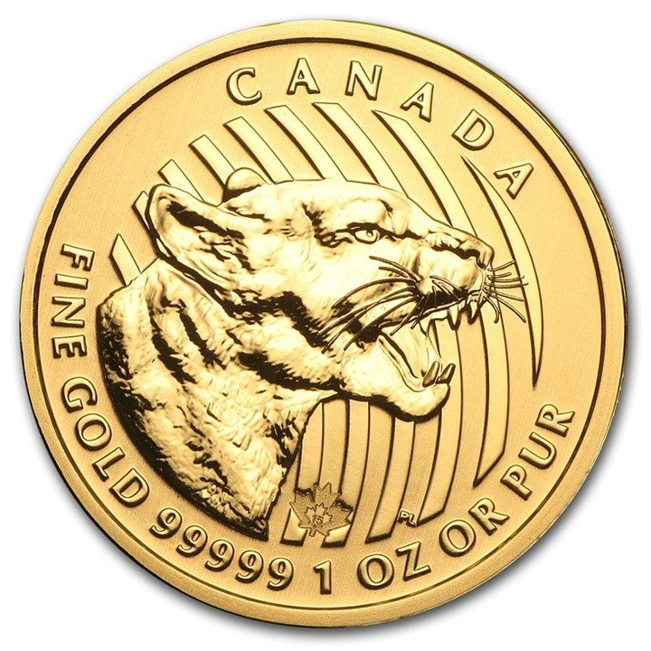 Call of the Wild: Growling Cougar 1 oz Gold