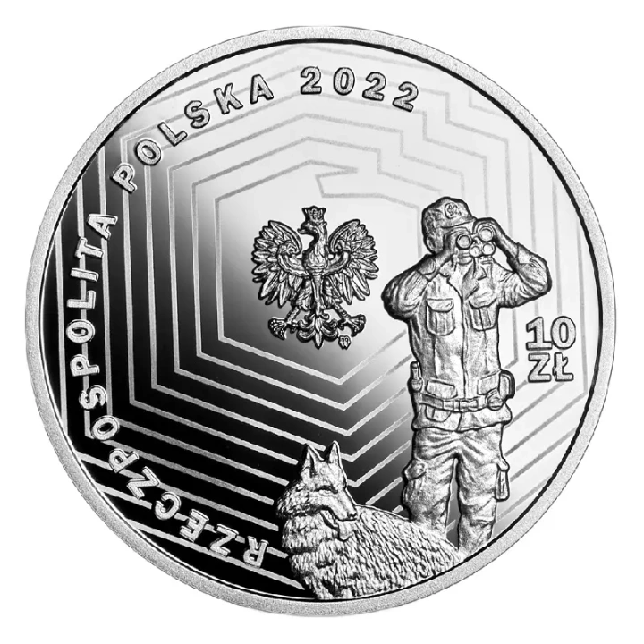 A 30-a aniversare a înființării Gărzii de Frontieră 10 lei Argint 2022 Proof