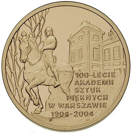 100° anniversario dell'Accademia di Belle Arti 200 zł 2004 Proof