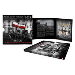 Polish Circulation Coins "80th Anniversary of the Warsaw Uprising"- set of coins 1 gr - 5 zl 2024