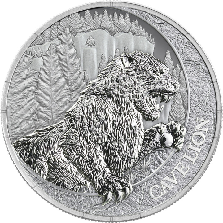 Germania Mint : Megafaune – Lion des cavernes 1 once Argent 2026