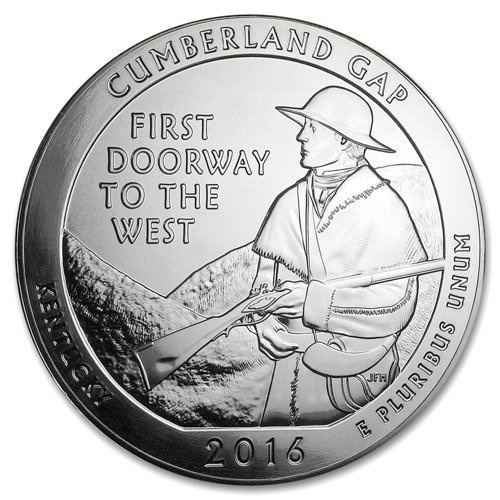National Historical Park: Cumberland Gap 5 oz Silver